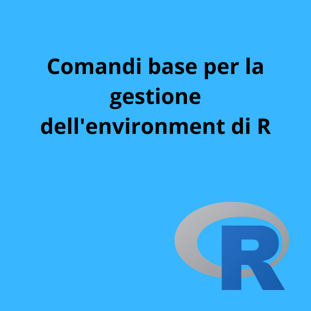 Comandi base environment R